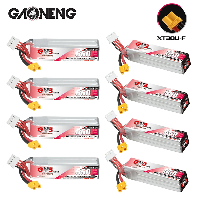 Rc Helicopter Battery - GNB HV 11.4V 550mAh 100C/200C Lipo
