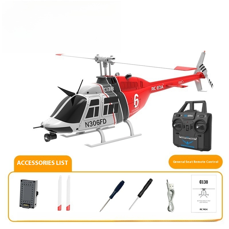 Rc Helicopter Single Rotor - Rc Era New Bell Two Hundred