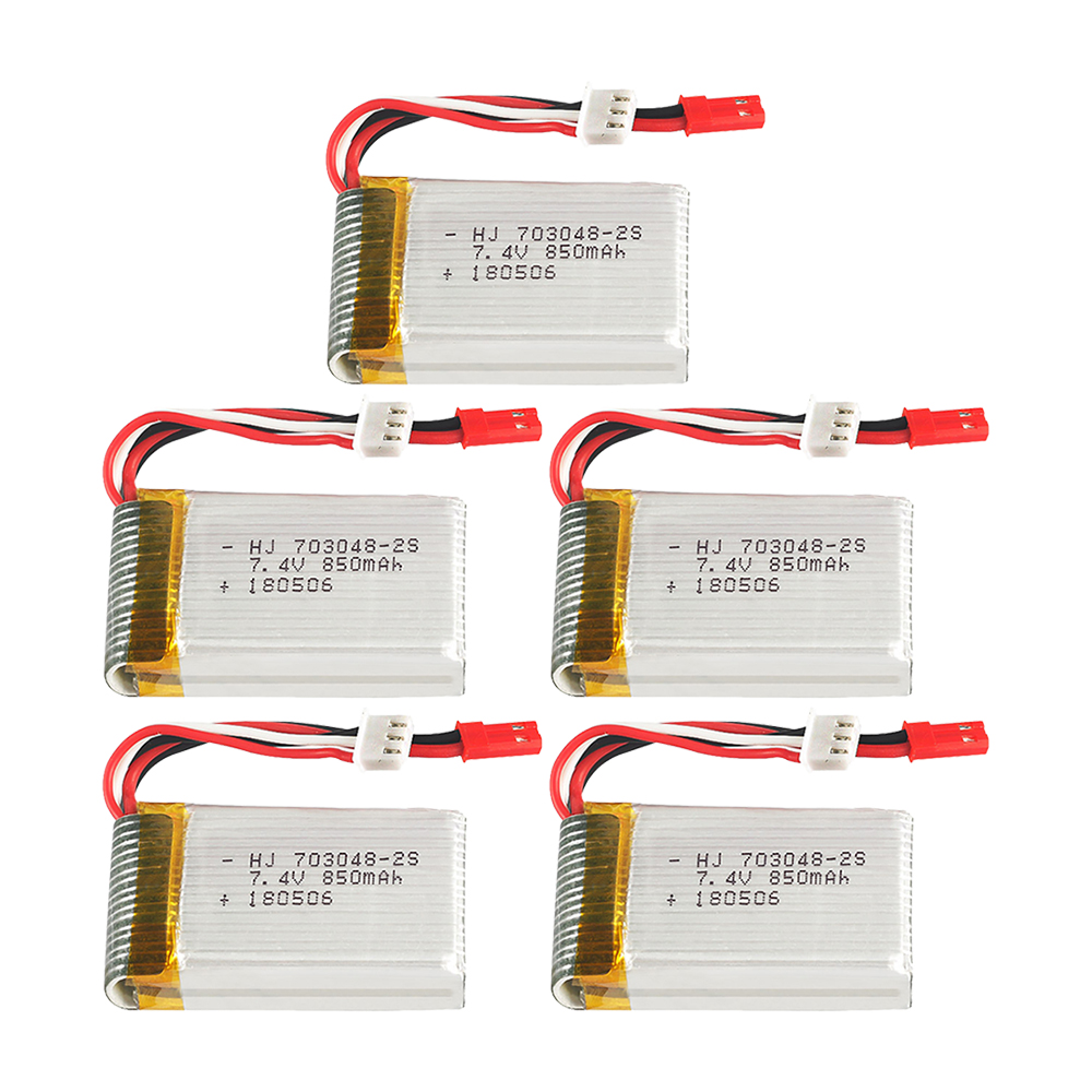1-5pcs  2s 7.4V 850mAh 703048  - Rc Helicopter Battery บทวิจารณ์และราคา