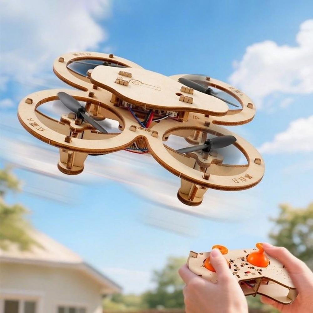 Rc Drone Toy Wooden Drone Puzz - Rc Helicopter Electric บทวิจารณ์และราคา