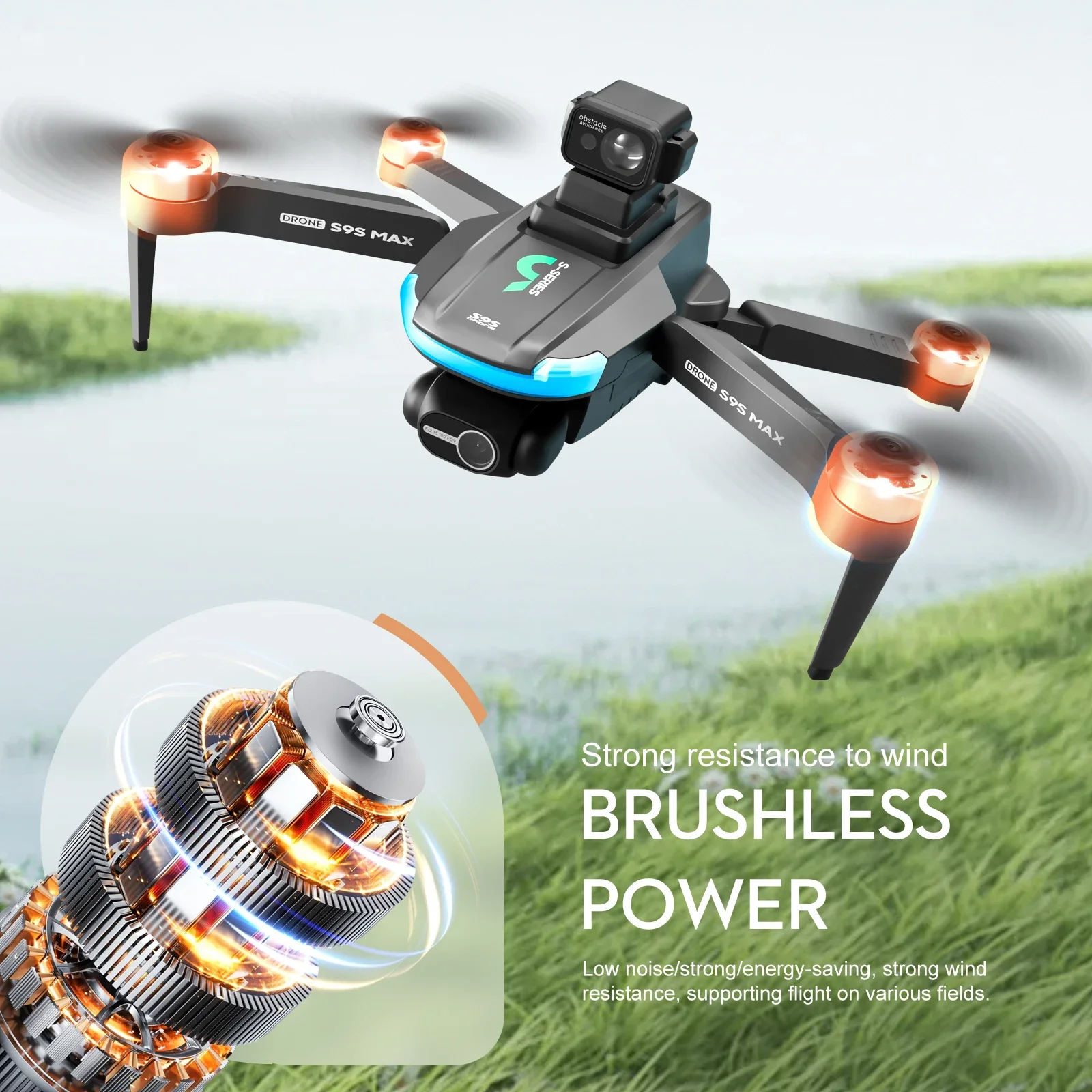 NEW S9S MAX MINI Drone 4K 2-Ax - Rc Helicopter Case บทวิจารณ์และราคา