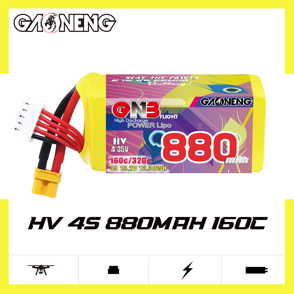 GNB 4S 880mAh 15.2V 160C/320C  - Rc Helicopter Battery บทวิจารณ์และราคา