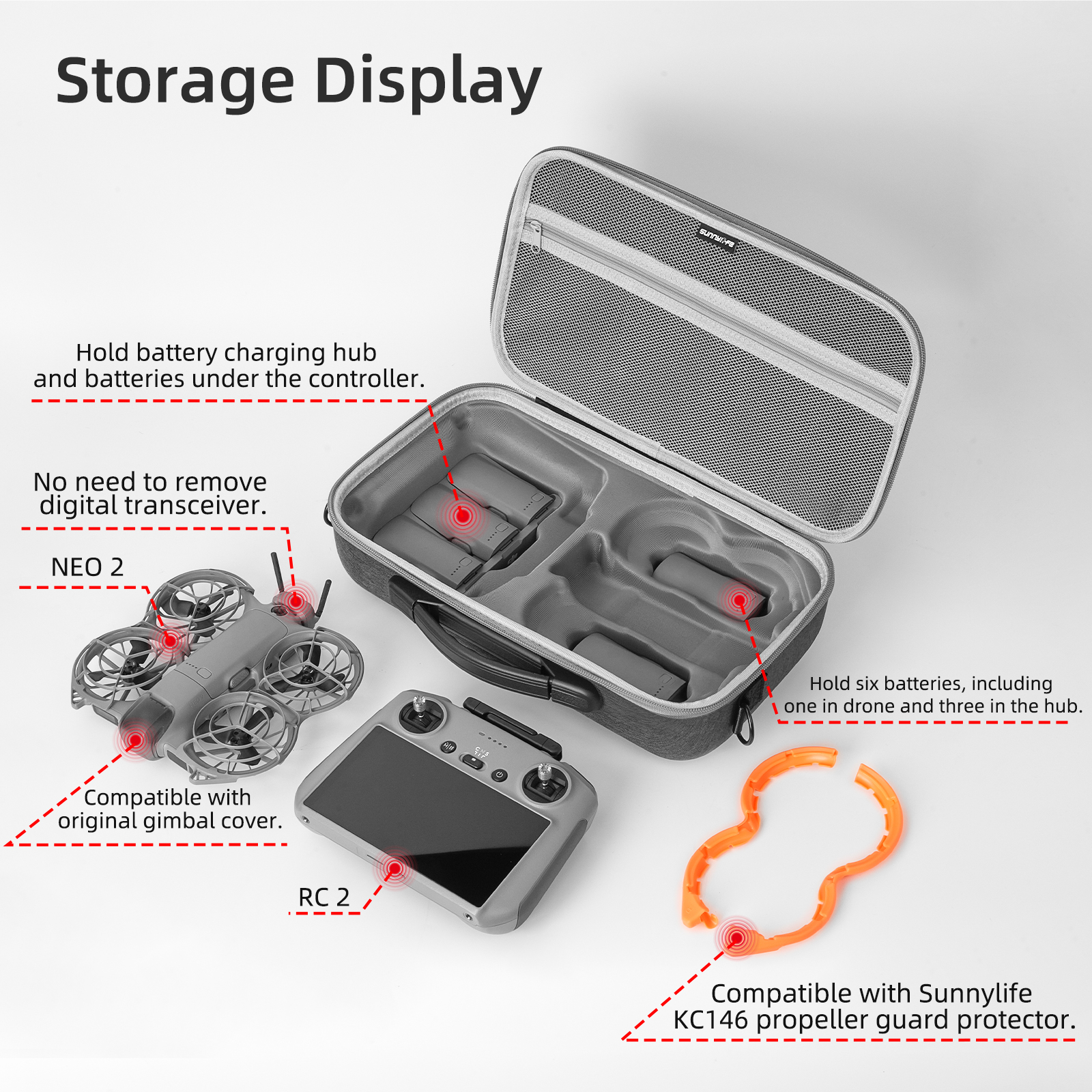 Portable Carrying Case For DJI - Rc Helicopter Bag บทวิจารณ์และราคา