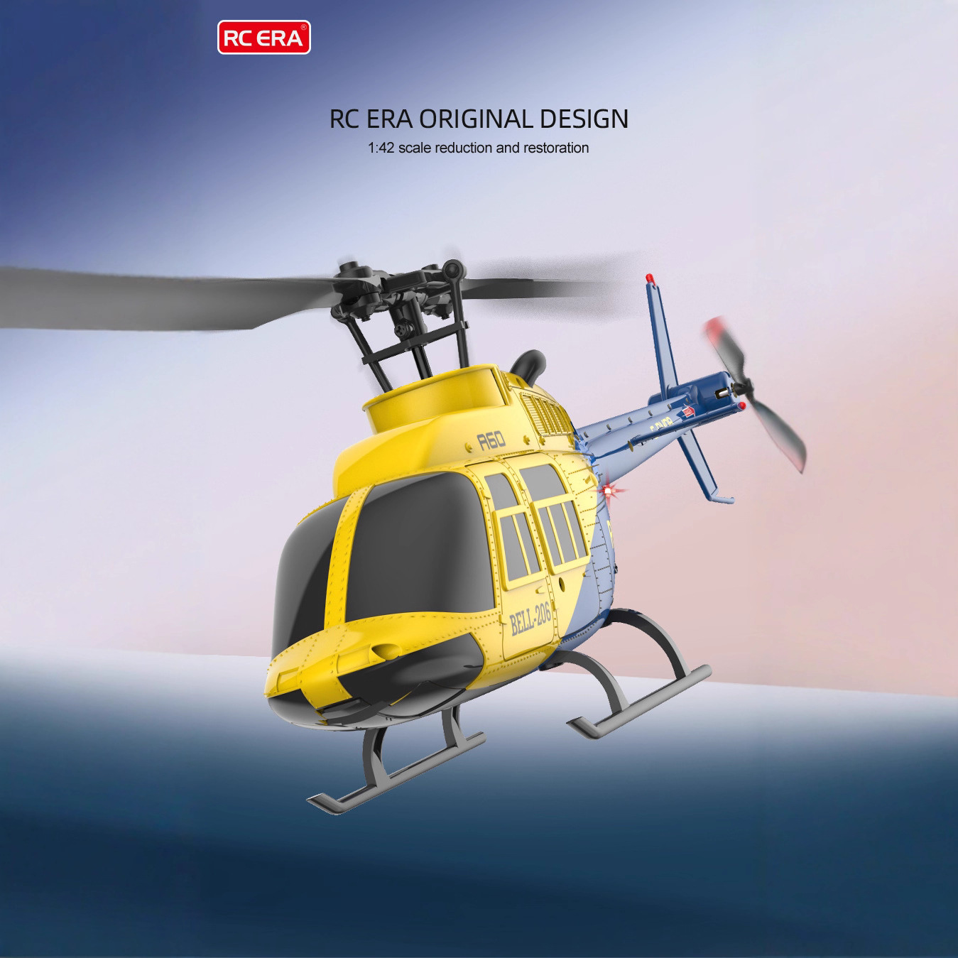 A60 1/42 Scale Bell 206 RC Hel - Rc Helicopter Single Rotor บทวิจารณ์และราคา