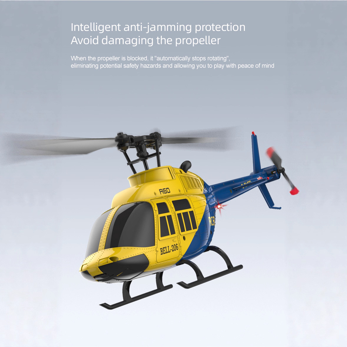 A60 1/42 Scale Bell 206 RC Hel - Rc Helicopter Single Rotor บทวิจารณ์และราคา