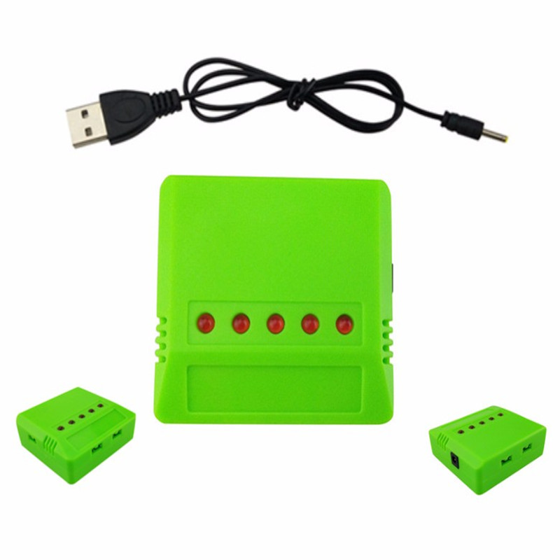5PCS Cables And 1X 5 In 1 USB  - Rc Helicopter Charger บทวิจารณ์และราคา