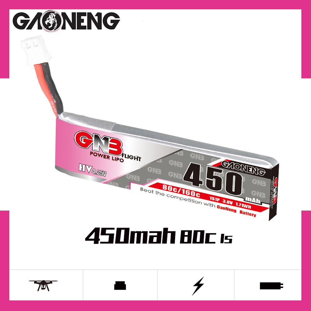 GNB HV 1S 3.8V 450mAh 80C/160C - Rc Helicopter Parts บทวิจารณ์และราคา