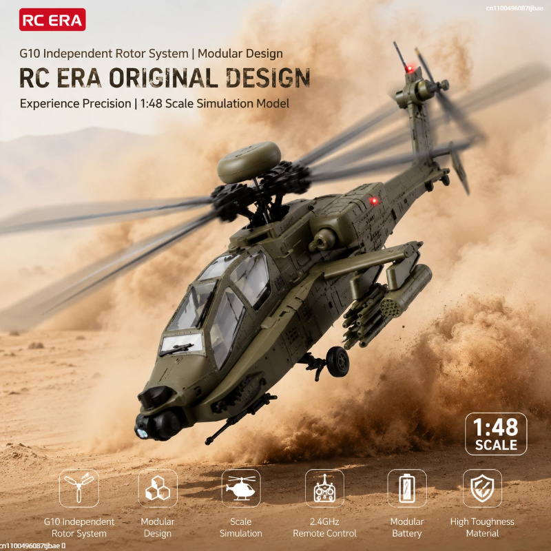 Rc Era Ah 64d Apache Helicopte - Rc Helicopter Single Rotor บทวิจารณ์และราคา