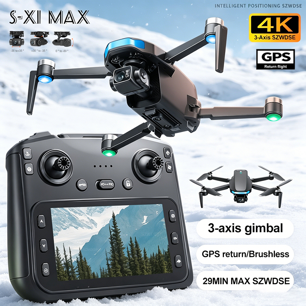 New S-X1 MAX Drone GPS 8K Prof - Rc Helicopter Electric บทวิจารณ์และราคา