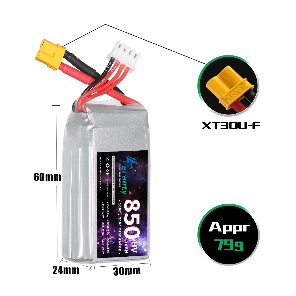 1/2/3PCS TERANTY 3S 11.4V Lipo - Rc Helicopter Battery บทวิจารณ์และราคา